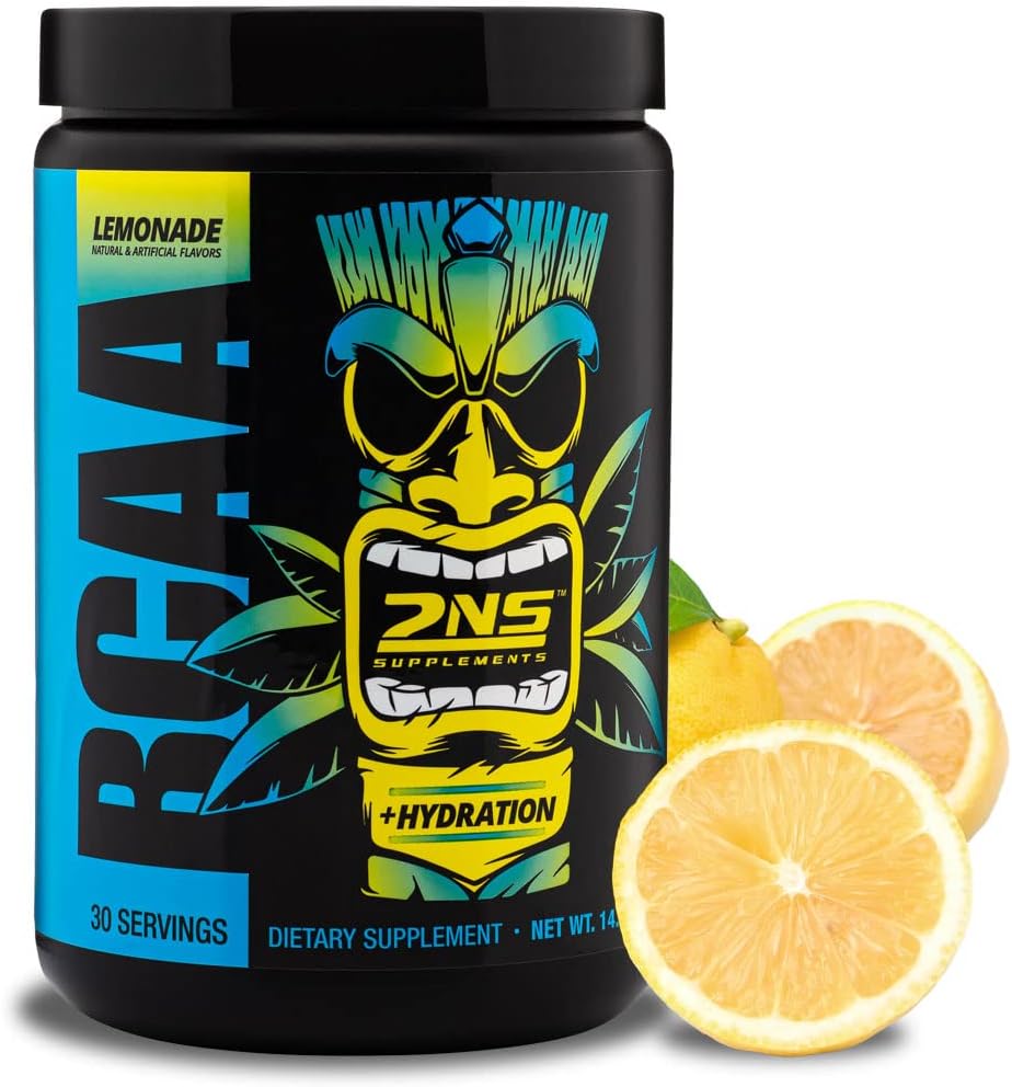 제 2 자연 보충제 - BCAA Lemonade, 30 서빙, 14.4 Oz - 9 G 분지 체인 아미노산 - 근육 성장, 회복 및 내구력 지원 - 전자적으로 보충 - 설탕이나 색상 추가
