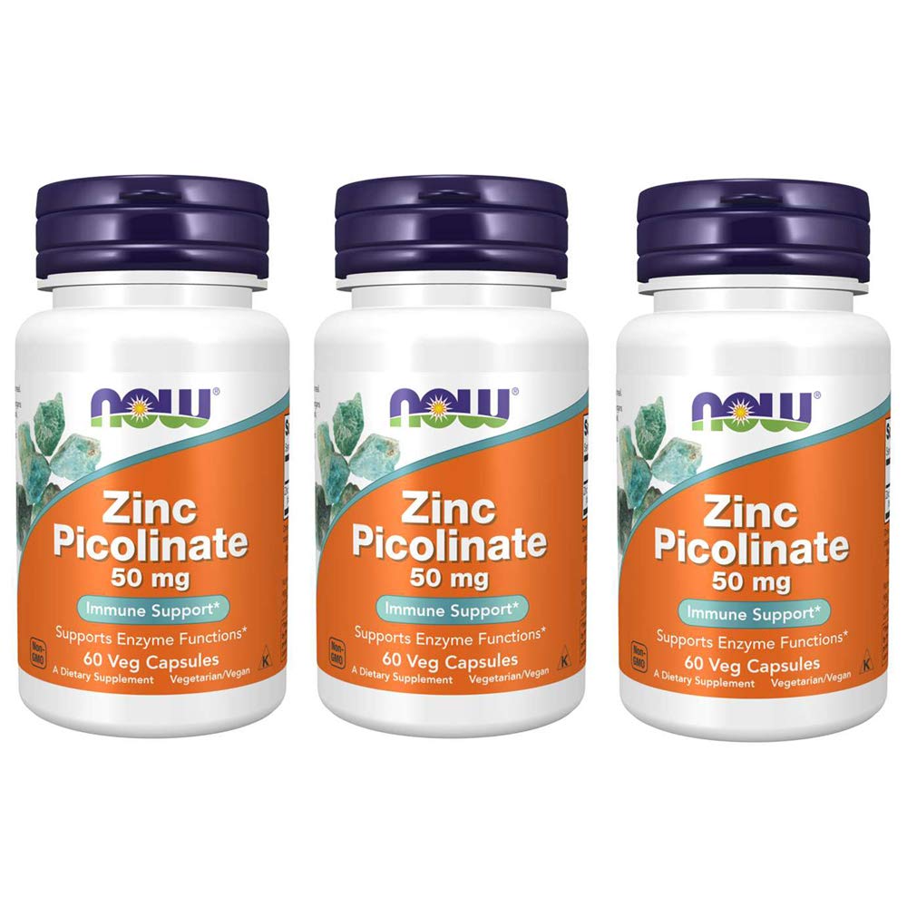 지금 아연 Picolinate 50mg의 60의 캡슐 (포장 3)