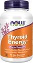 지금 식품 보충제, Thyroid EnergyTM, Iodine 및 Tyrosine 플러스 셀렌, 아연 및 구리, 90 Veg 캡슐
