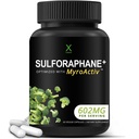 HUMANX Sulforaphane+ 602mg - 미국 세 번째 파티 테스트 - Broccoli Seed Extract & Moringa와 Sulforaphane - Antioxidant Production, Detoxification 및 Cellular Health 지원 - 브로콜리 보충