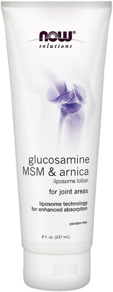NOW 글루코사민, MSM & Arnica Liposome Lotion, 8-Ounce (포장 2)