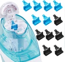 실리콘 소금물 깍지 보충 부속품 Navage Nasal 배려 Nasal 관개 체계와 호환이 되는 - 쉬운 가동 (6 검정 + 6 파랑), nomal를 위한 소금물 깍지 저장
