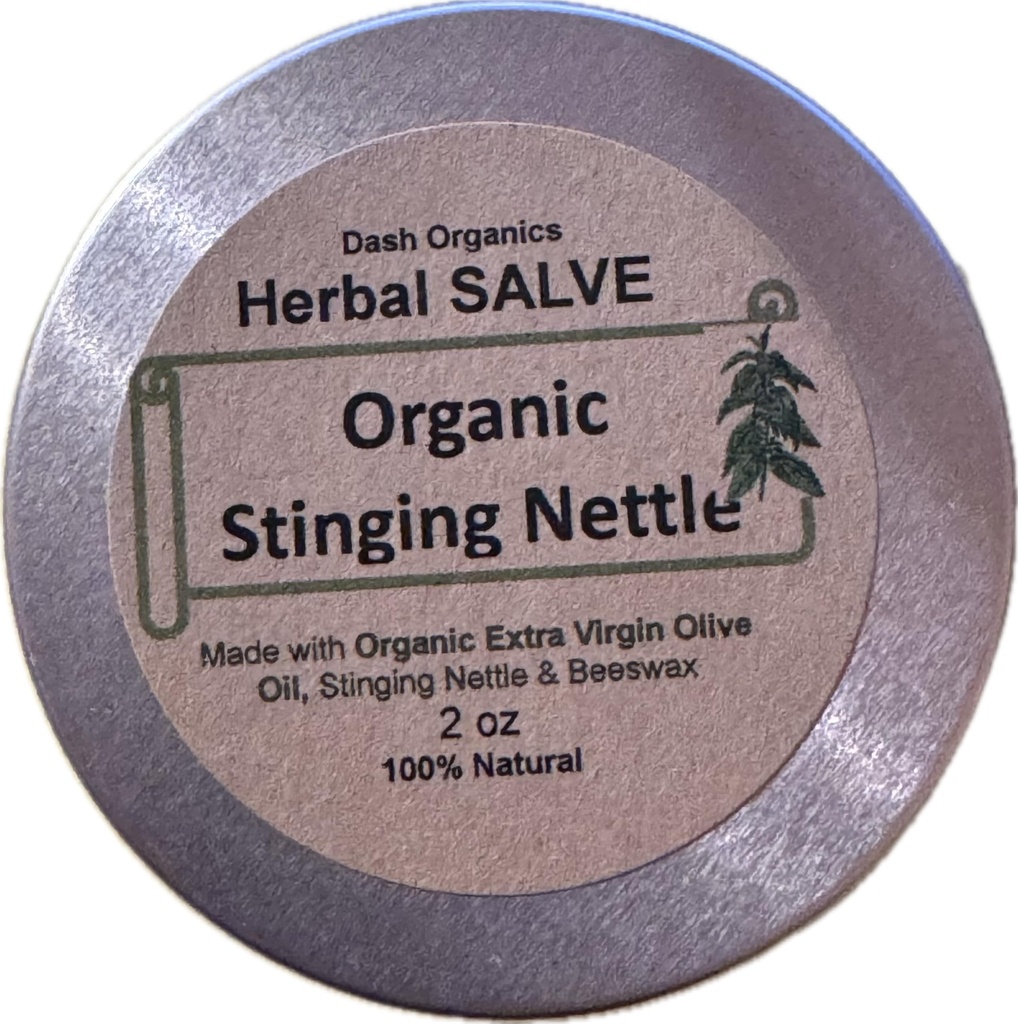 Organic Sting Nettle Salve | 2oz | 농축물 | 화학 및 보존품 무료 메이크업 제거제 및 메이크업 프라이머