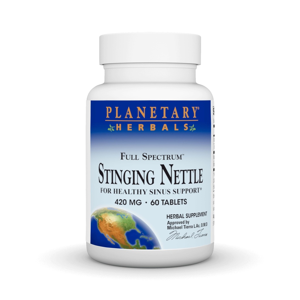 건강한 Sinus Support* 420mg - 60 정제를 위한 행성 초본 가득 차있는 스펙트럼 Stinging Nettles