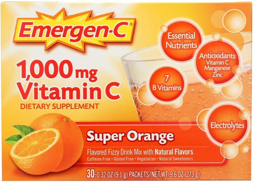 Emergen-C 슈퍼 오렌지, 0.32 Ounce (30의 포장)