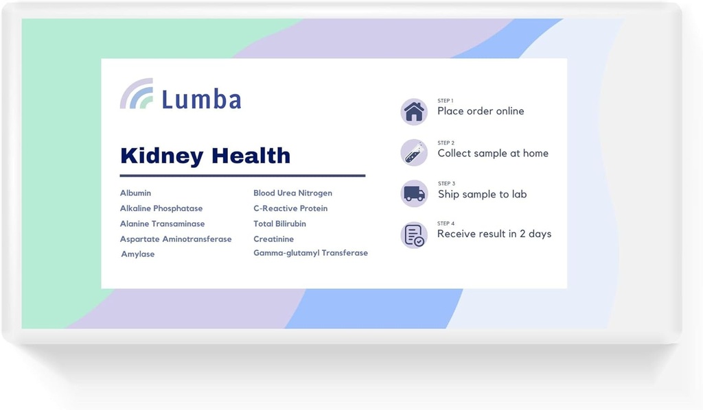 Kidney Health | at-Home Kit to Evaluate 10 Essential Kidney Biomarkers and Key Enzymes | CLIA Certified Labs | 2 Days의 온라인 결과