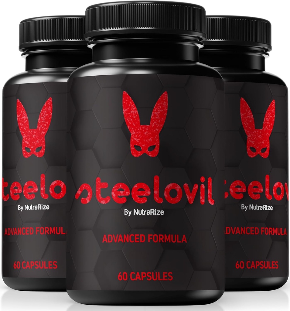(3 팩) 남자를 위한 Steelovil 캡슐, 포괄적인 지원을 위한 공식 Steelovil 알약, 에너지와 전반적인 건강을 지원하는 모든 자연적인 남성 보충교재, 강철 ovil Pastillas 검토 (180의 캡슐)