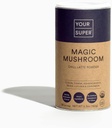 Super Magic Mushroom Superfood Powder – 천연 Calm, 두뇌 건강 및 면역 지원을위한 버섯 보충, 유기 Ashwagandha, Lucuma, Reishi 및 Chaga Powder (30 서빙)