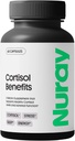 Nuray Cortisol 혜택 보충 - Rhodiola Rosea Supplement, Ashwaghanda와 Adrenal 지원 - 글루텐 - 무료, 채식주의, 에너지 촉진 - 60 캡슐