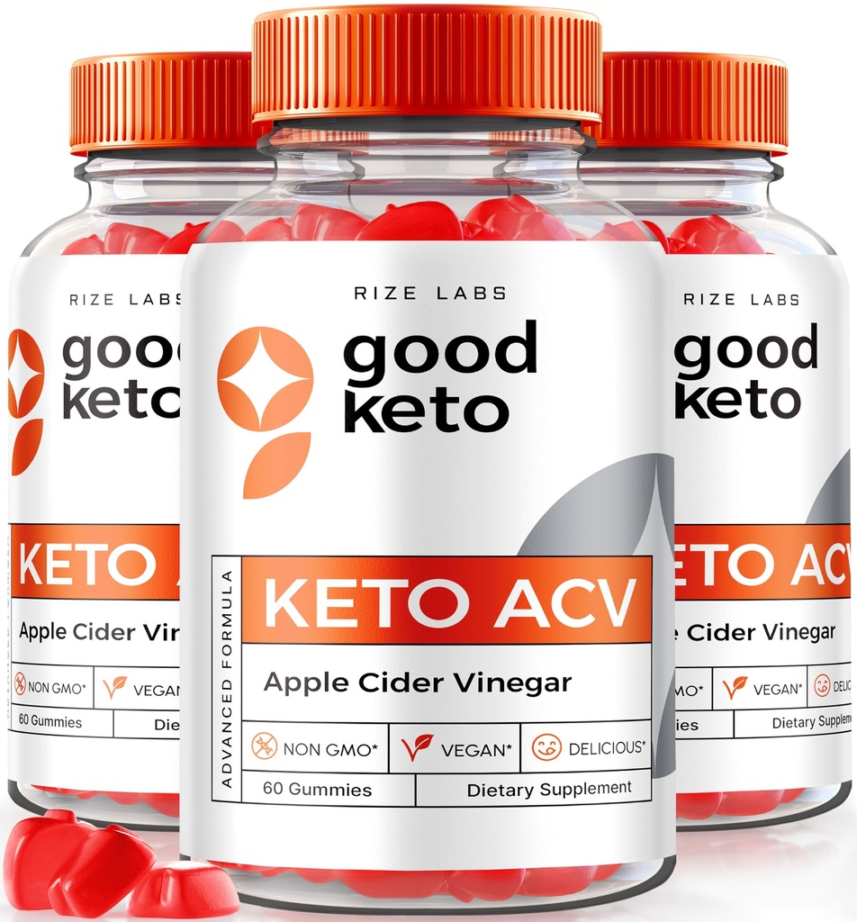 rize 실험실 - 고급 체중 감소를위한 좋은 Keto ACV Gummies, 모든 자연, 프리미엄 공식, Apple Cider Vinegar 보충 (180 Gummies)