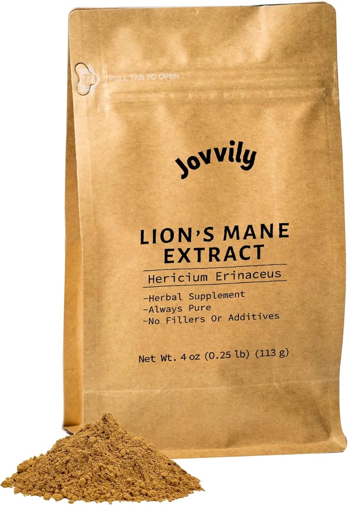 Lion's Mane - 4 oz - Hericium Erinaceus 추출물 - 초본 보충 - 항상 순수한