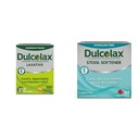 Dulcolax 자극제 Laxative 정제 (100 조사) Gentle Overnight 변비 기복, Bisacodyl 5mg & Stool Softener Laxative 액체 젤 캡슐 (50ct) Gentle 기복, Docusate 나트륨 100mg