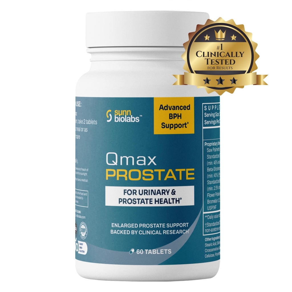 Qmax Prostate with Premium Saw Palmetto - BPH, Enlarged Prostate 및 Urinary Flow Support에 대한 의사 공식적인 보충 - 남자를위한 전립선 건강