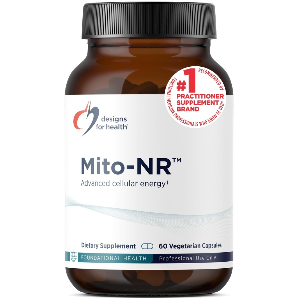 건강 Mito-NR에 대한 설계 - Nicotinamide Riboside (NAD 보충) COQ10 + Trans Geranylgeraniol - NR + GG 보충 Mitochondrial 세포 건강 지원 (60 캡슐)
