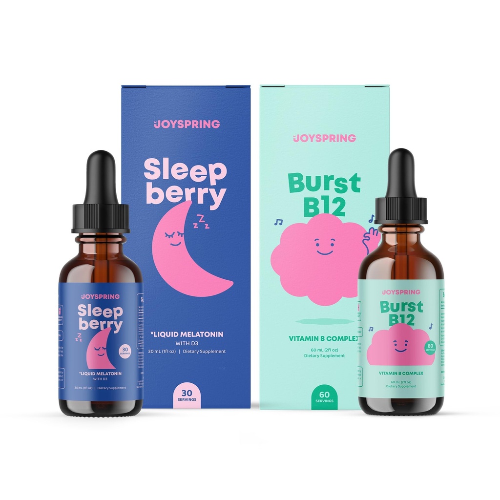 JoySpring 번들 - SleepBerry 및 비타민 B 복합액