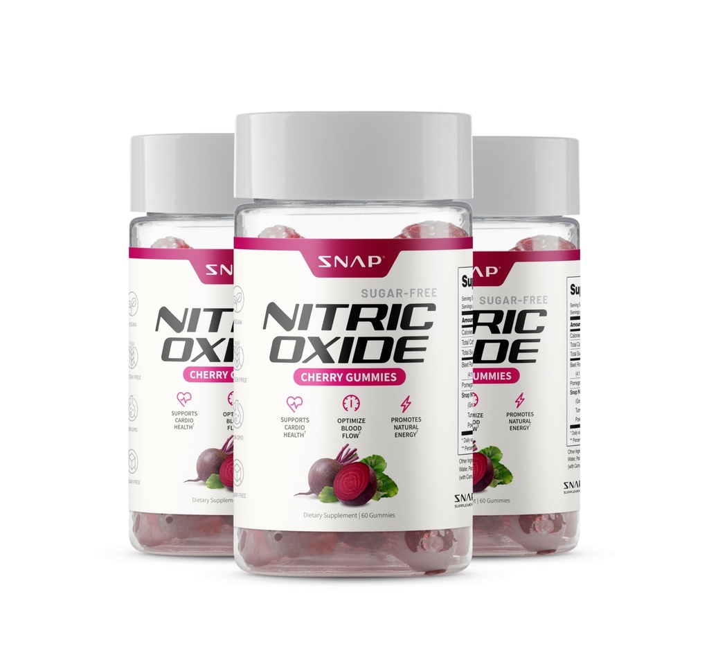 황급한 보충교재 Nitric 산화물 사탕 뿌리 Gummies - 건강한 혈액 순환, 180의 Gummies를 지원하십시오