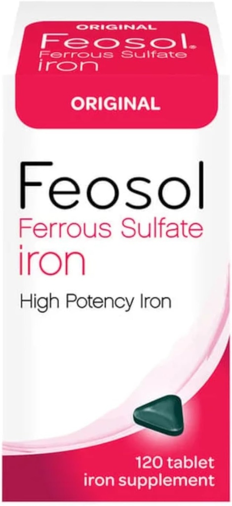 Feosol 본래 철 황산염 철 보충교재, 120 CT (3의 포장)