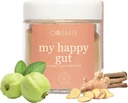 cosmix 나의 행복한 Gut, 개량한 소화를 위해, bloating & 전반적인 Gut 건강, 자연적인, 식물 기초를 두어 Superfood 혼합은, 40의 봉사를 위로 만듭니다, 설탕, Vegan 50 G를 추가했습니다 (1의 1) 브라운