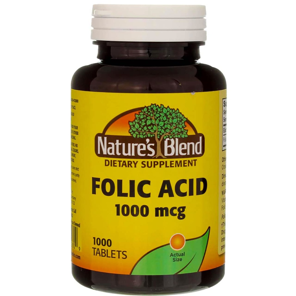 성격의 혼합 Folic 산 1000 mcg - 3의 1000의 정제 팩