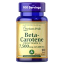 Puritan의 Pride Beta Carotene Provitamin A 7,500mcg (25,000 IU), 면역 체계, 산화 방지제 및 눈 건강 지원, 100 일 공급, 100 급속한 방출 Softgels를 위한 비타민 보충교재