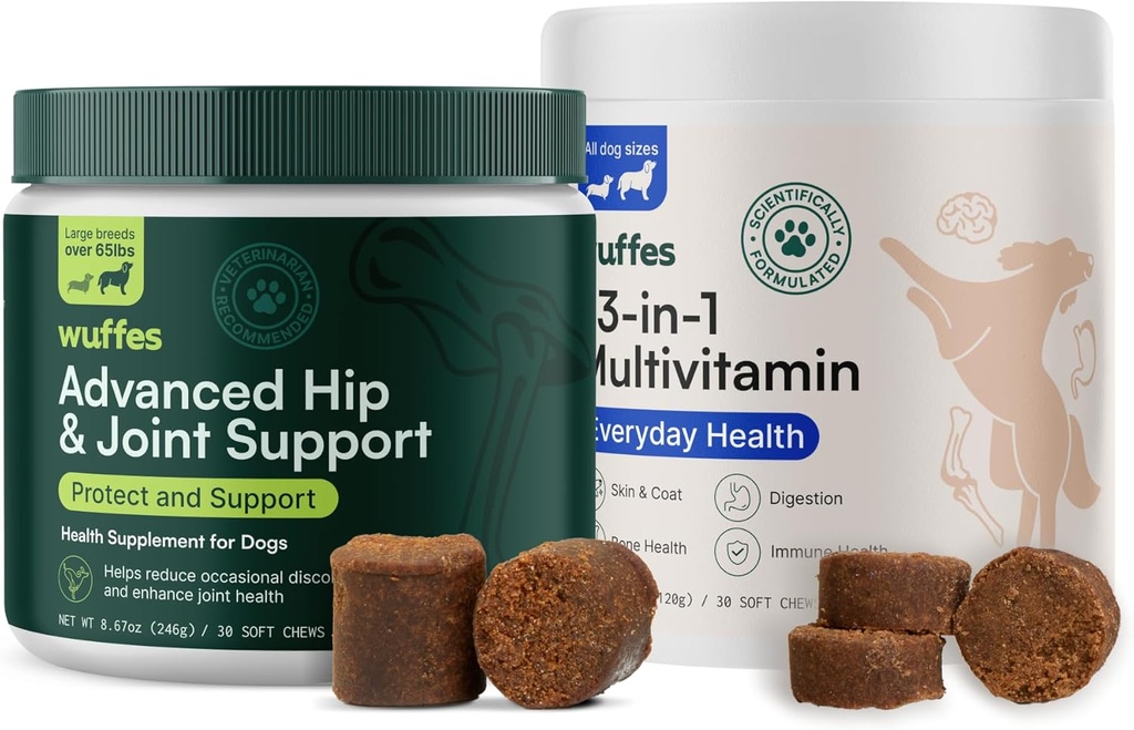 큰 Breeds 및 23-in-1 Multivitamin 번들을 위한 머플러 및 합동 보충교재