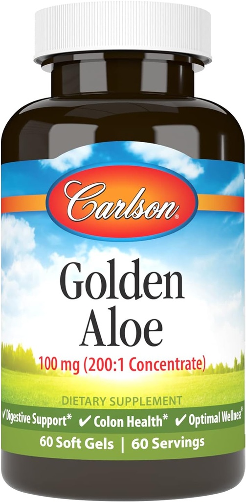 Carlson Labs 황금 알로에 100 mg의 60 CT