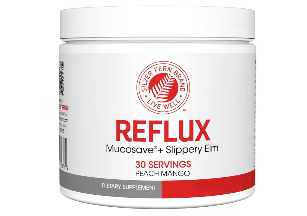 Reflux 소화 보충교재 - 복숭아 망고 풍미 - 각 Tub = 30의 Scoops = 30의 서빙 - Mucosal 산 문제점을 위한 지원 - Mucosave FG와 Slippery Elm Bark (1개 Tub)로
