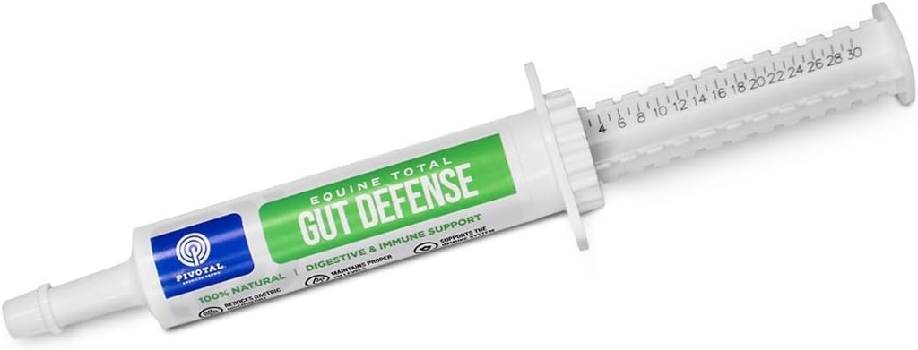 Equine Total Gut Defense– All-Natural Digestive & Immune Support Supplement for Horses – 박사 수준의 유지 – 소화 지원 - 100% 자연 – 미국에서 만든