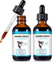 개를위한 켄넬 기침- 켄넬 기침 치료, 개를위한 천연 기침 보충, Gentle Dog Congestion Relief, 액체 개 알레르기 완화 (2 Fl Oz (Pack of 2))
