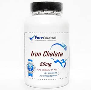 Iron Chelate 50mg // 200 캡슐 // Pure // PureControl 보조제