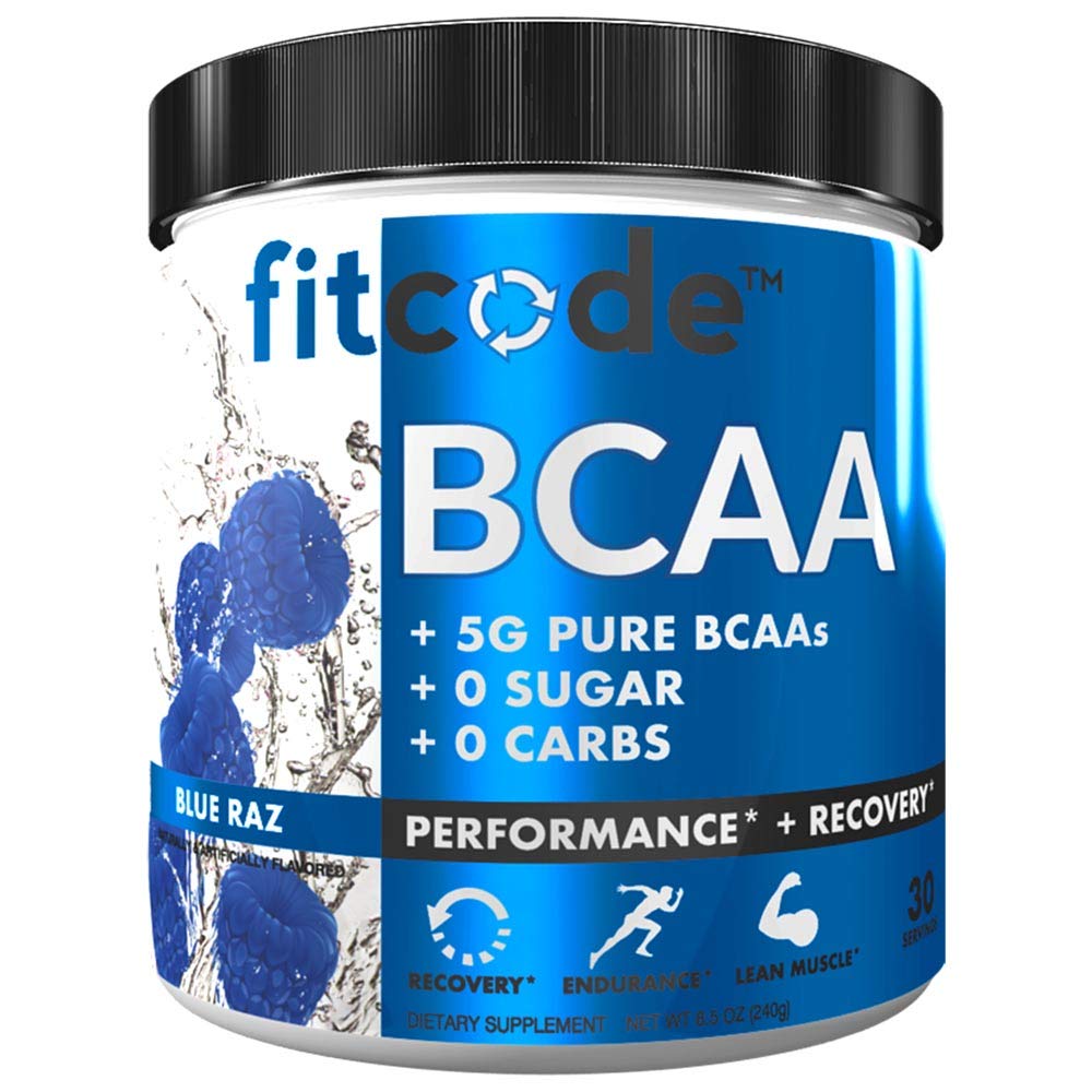 Proven 2 : 1 : 1 : 1 : 1 : 1 아미노산과 순수한 BCAA의 5G와 매우 프리미엄 BCAA를 포스트 운동 회복, Lean 근육 성장, 내구시간, 30 서빙 (파란 Raz)