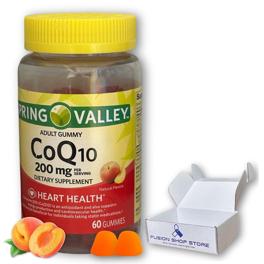 FUSION SHOP 상품 똑똑한 선택, 의미있는 생활! Coq10 200mg Gummies- 성인 60 ct를 위한 Coenzyme 보충교재 (1의 포장)