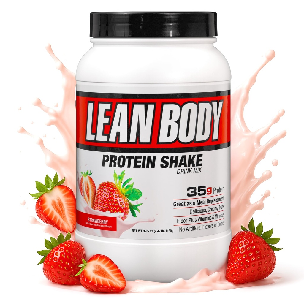 라브라다 영양 Lean 몸 안녕 Protein Shake, Strawberry, 2.47-Pound Tub Strawberry 포장 MAY VARY