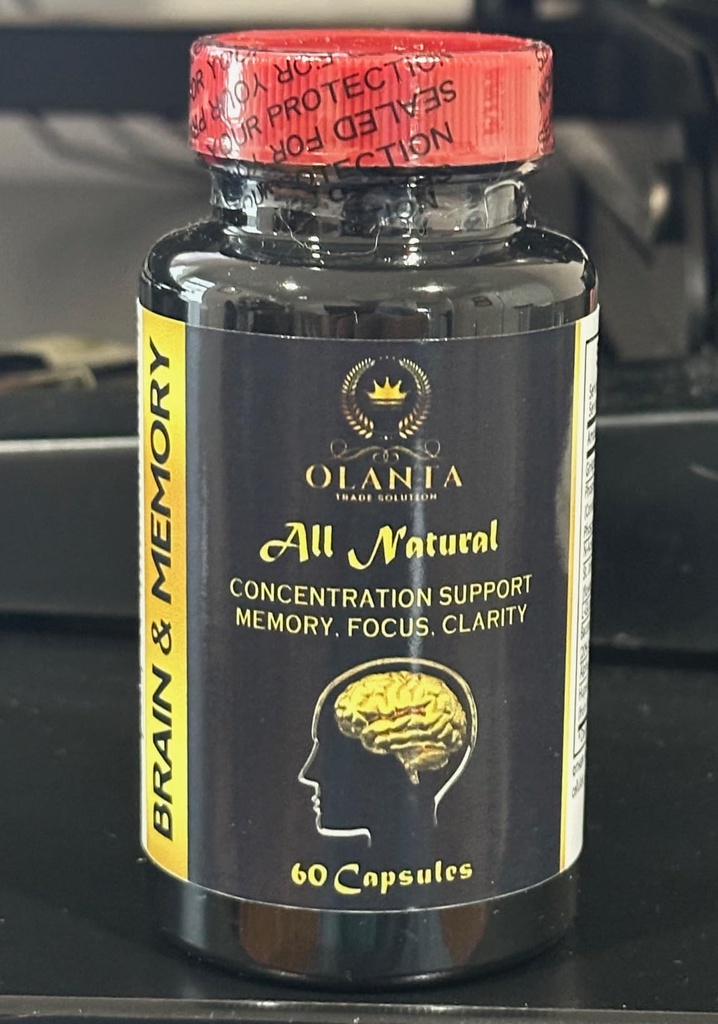 두뇌 및 메모리 보조제 - 면역 지원, Ginkgo Biloba 보조제와 지원 메모리 및 초점, 두뇌 기능을 지원 - 1 병 60 캡슐
