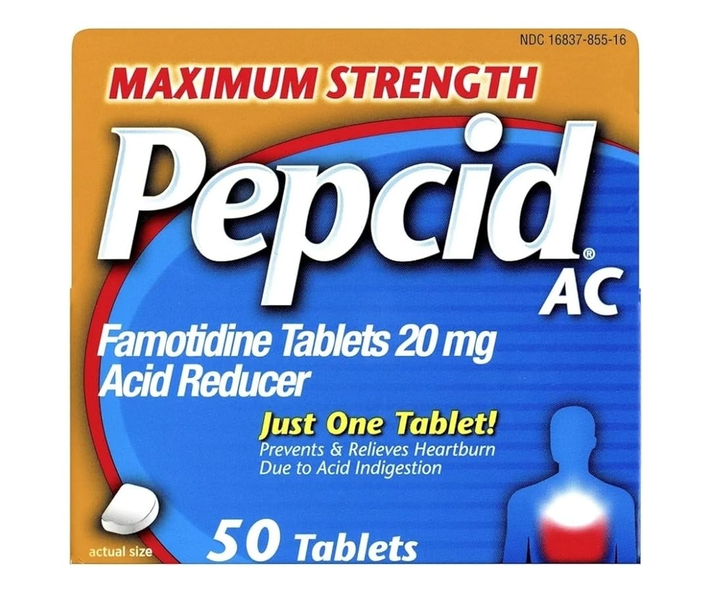 Pepcid AC 산성 흡진기 최대 힘 정제, 100-Count