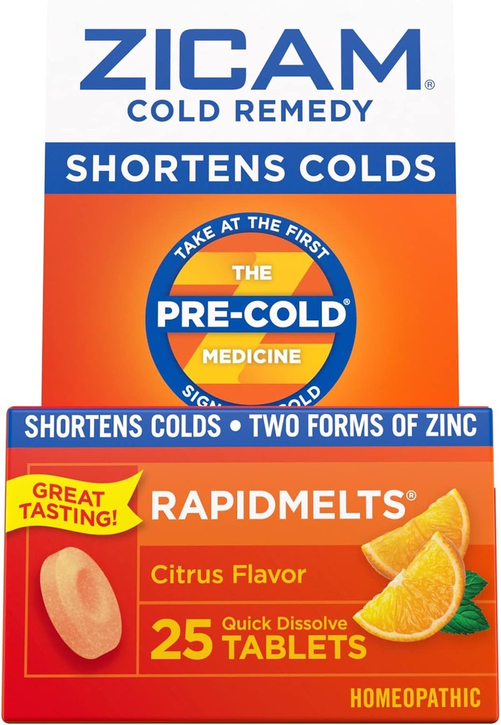 Zicam 찬 Remedy 아연 Rapidmelts의 감귤류 풍미, 25의 조사 (2의 포장)