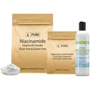 순수한 본래 성분 Hyaluronic 산, Niacinamide 및 글리세린 뭉치, 각종 크기, 무취, 무색