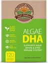 조류 DHA 120 Softgels x 1 상자 - Vegan Omega-3 보충교재, 순수한 식물 기초 Carrageenan, DHA 및 조류 기름 (120 조사)
