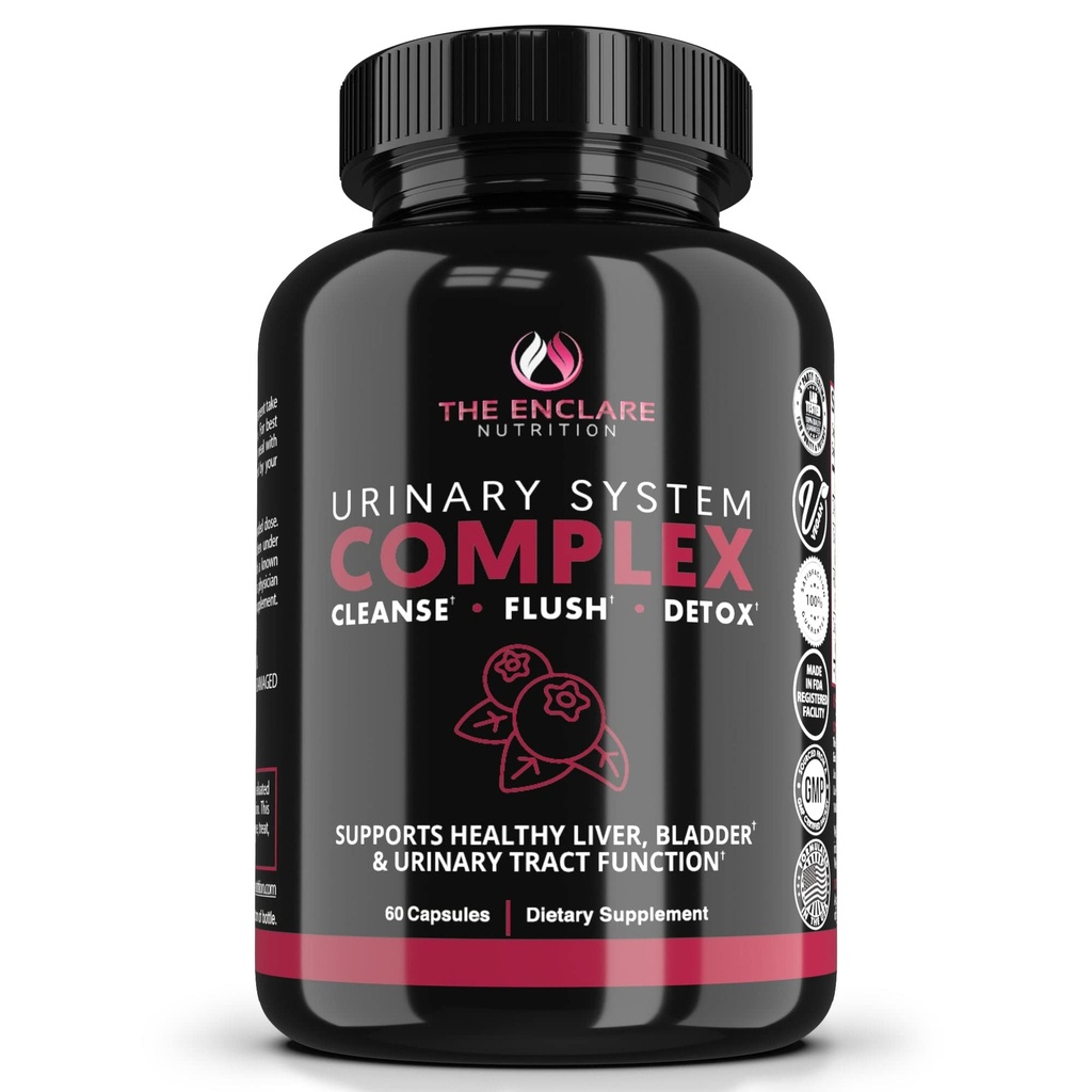 Cranberry 알약, Urinary Tract Health UTI Support, Kidney, Bladder, Liver Cleanse, Detox와 함께 ENCLARE NUTRITION D Mannose. D-mannose 1000mg 캡슐, 크랜베리 주스 분말, Dandelion & Hibiscus