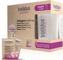 VALIDUS 교원질 10.000 mg + Elastin 100 mg + Glutathione 200 mg 30 Sachets + 셰이커