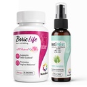 NutraBlast Boric 산성 질 좌약 600mg (30 조사) w/Intimist 정유 혼합 살포 (2개 oz)