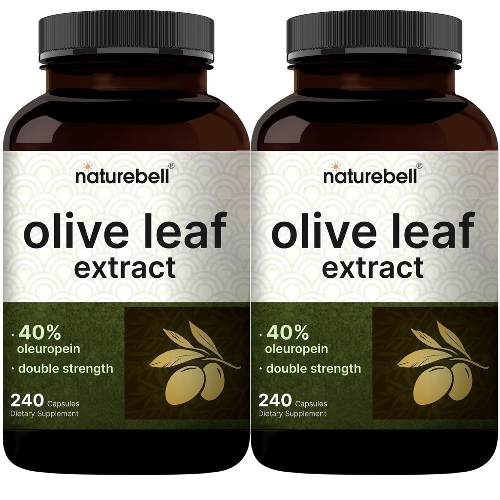 2 팩 올리브 리프 추출물 30000mg, 480 총 캡슐 | 40 % 활성 Oleuropein, 50 : 1 초본 동등 - Immune & Heart Health 용 Polyphenol & Flavonoid 산화 방지제에 풍부한 - Non-GMO