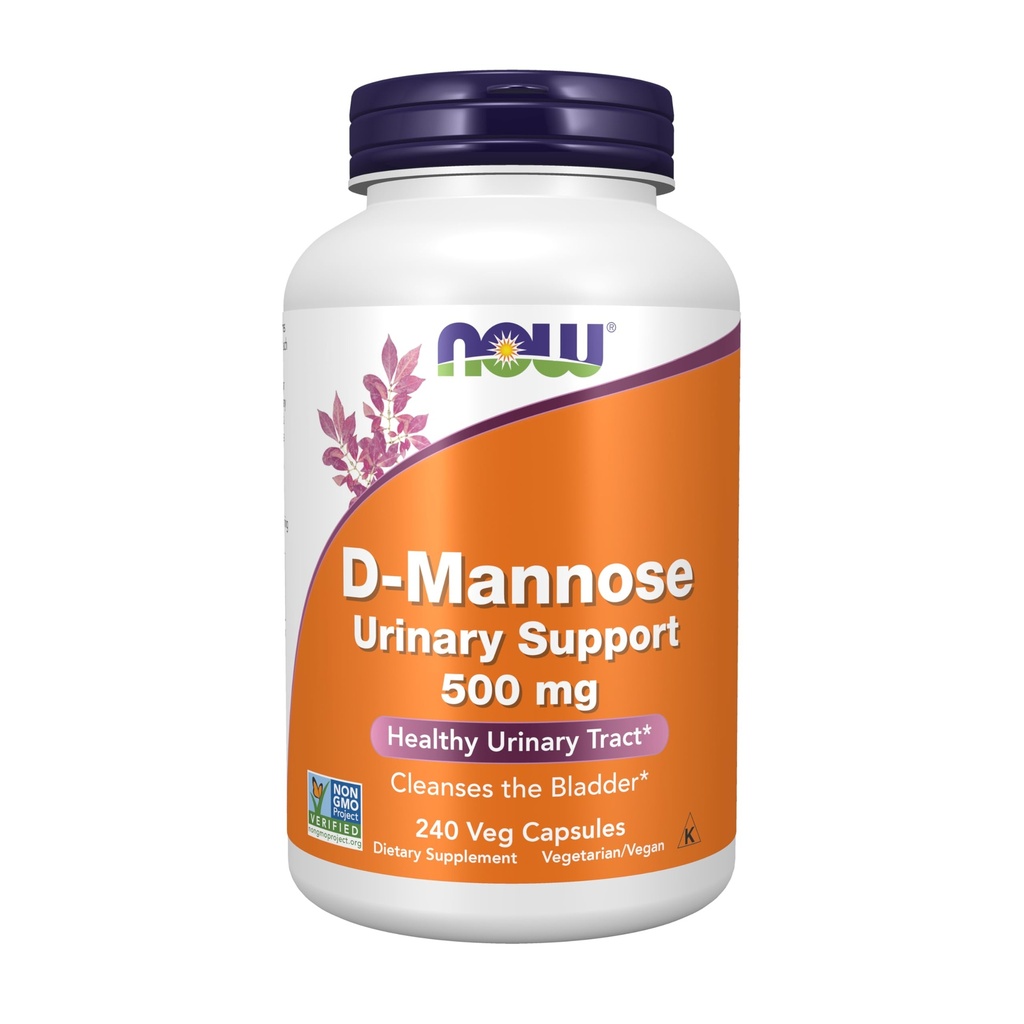 지금 식품 보충제, D-Mannose 500 mg, Non-GMO 프로젝트 검증, 건강한 Urinary Tract*, 240 Veg 캡슐