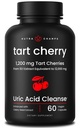 유기농 타트 체리 추출물 캡슐 12,000mg - Montmorency Tart Cherry Concentrate, Celery Seed & Bilberry에서 만든 - Uric Acid Cleanse & Joint Support - Vegan 캡슐