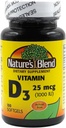 자연의 혼합 비타민 D3 25 MCG (1000 IU) 간편한, 100 SOFTGELS