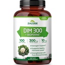 캡슐 당 Zazzee DIM 300 mg, 100 조사, 플러스 10 mg BioPerine, 에스트로겐 균형, Hormonal 여드름, Menopause 지원, Hormonal 균형, Diindolylmethane, Vegan, 미국에서 만드는 모든 자연, 비 GMO