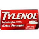 500 mg Acetaminophen, 고통 Reliever & Fever 흡진기, 100 ct를 가진 Tylenol 여분 힘 모자를 씌우십시오