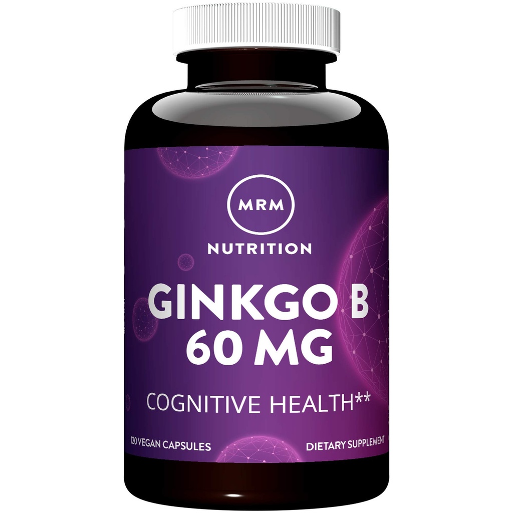 MRM 영양 Ginkgo B 60mg | 글루텐 프리 + 비건 | 120 인분