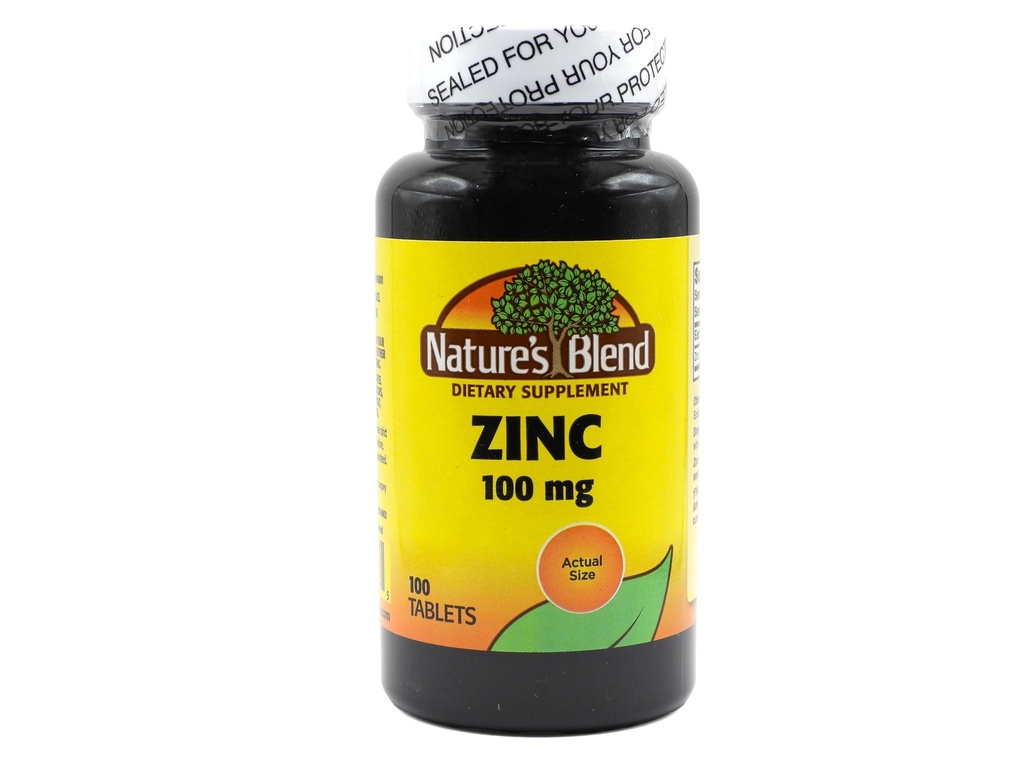 자연의 혼합 아연 Gluconate 100 mg, 100 정제