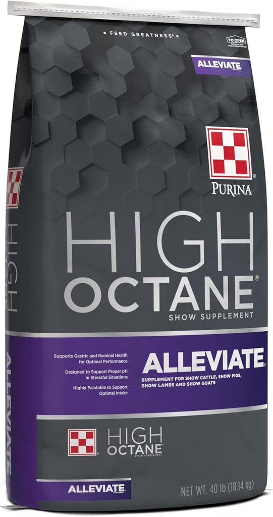Purina® 높은 Octane® Alleviate® 가스 지원 보충교재, 40 lb